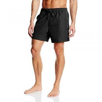 Calvin Klein Medium Drawstring - Bañador para hombre, color black/grey, talla XL