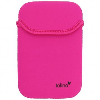Ratón Shine Neoprentasche, wendbar Schwarz/Pink