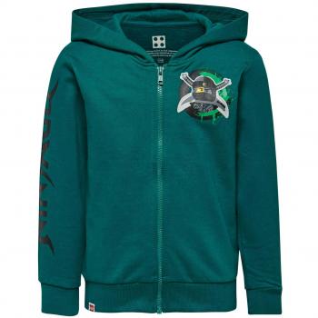 LEGO Wear Boy Ninjago- Cm-50122 - Sweatjacke/Kapuzenjacke, Sudadera Niños, Verde