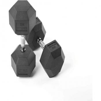 Mancuerna Hexagonal Dumbbell de 27,5 Kg Singular Wod