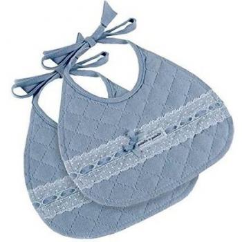 Pasito a Pasito 73873 - Set de 2 baberos, color azul oxford