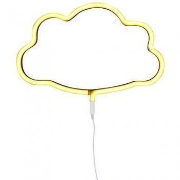 A Little Lovely Company LTNE051 - Luces de neón en forma de nube, color amarillo