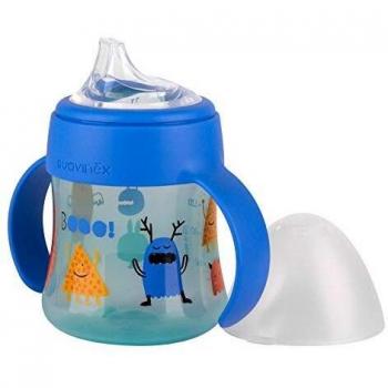 Suavinex Biberón Entrena First Silicona Antiderrame 150ml 4m