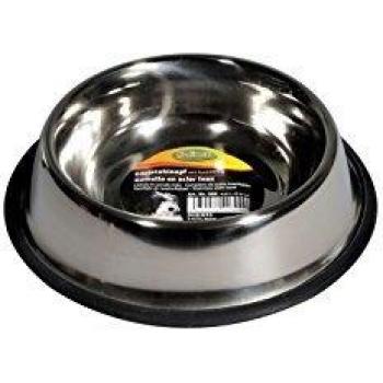 Comedero Antideslizante de Acero Inoxidable para Perro 14 cm, 0,45 l