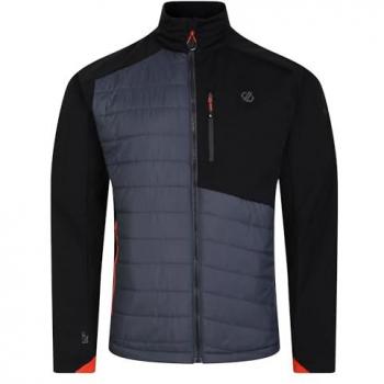 Chaqueta Softshell Híbrida Mountaineer para Hombre - Ligera, Negra y Gris
