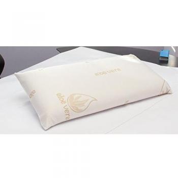 TEXTURAS HOME Secret Almohada VISCOELASTICA Aloe Vera Last Foam Tejido Aloe Vera con Hilo de Oro y Doble Funda