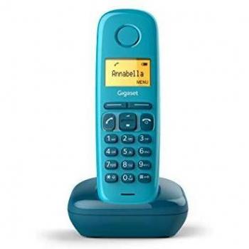 Gigaset A170 - Teléfono Inalámbrico, Pantalla Iluminada, Agenda de 50 Contactos, Color Azul