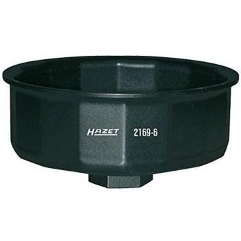 Llave para filtro de aceite Hazet 2169-6, 86mm, perfil hexagonal de 16 caras, cuadrado hueco de 12,5 mm (1/2)