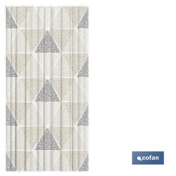Cortina de baño triángulos poliéster 140x200