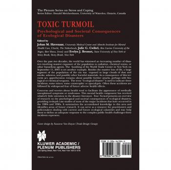 Toxic Turmoil: Psychological and Societal Consequences of Ecological Disasters - Springer Series on Stress and Coping