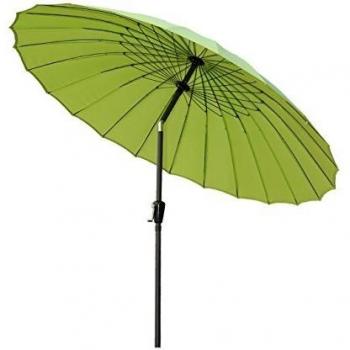 Parasol Inclinable de 250 cm en Acero Inoxidable y Poliester Verde Manzana