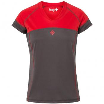 Izas Muska Camiseta de Manga Corta, Mujer, Rojo
