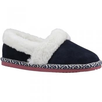 Hush Puppies Classic Navy Suede Women's Slippers