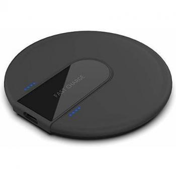 LTDNB Cargador Inalámbrico Rápido Qi Wireless Charger por Inducción Compatible con iPhone X /8 Plus/iPhone XS/XS MAX/XR, Samsung S10 /S10e /Note9 /S9 /S8 Plus /S8-Negro