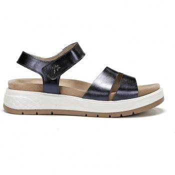 Sandalias abiertas de mujer en piel
