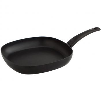 Sartén Asadora Quid Hydra Negra de Metal con Mango de Baquelita 27 x 27 cm