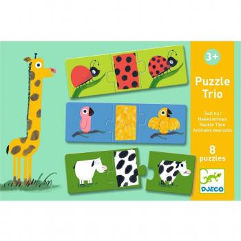 Puzzle Trío Animales Desnudos