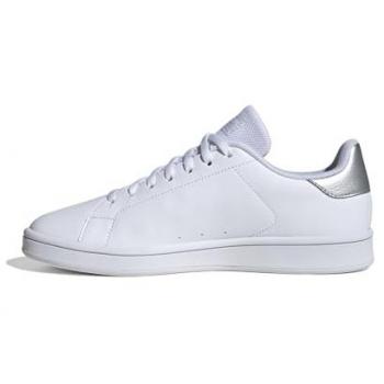 Zapatillas Urban Court adidas mujer blancas con detalles en plata, talla 41.5