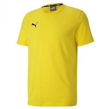 Camiseta de Manga Corta Puma Teamgoal 23 Casuals para Hombre, Color Amarillo (Cyber Yellow), Talla S EU