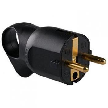 Legrand 050194 Clavija Móvil 2P+T con Anillo Tirador, 16A, 230V, Color Negro