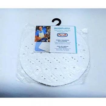 FERVIK Salvaplatos, Plástico PVC, Blanco, Talla Única