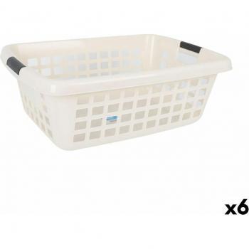 Cesto para la Ropa Kety Con asas 70 L (6 Unidades)