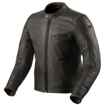 Revit Chaqueta de Moto Rino Marrón, cuero, color marrón oscuro, talla 48