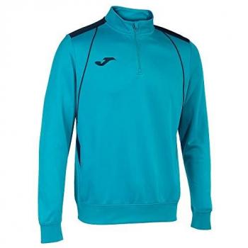 Sudadera Joma Championship VII Hombre/niño Turquesa Flúor Marino con media cremallera