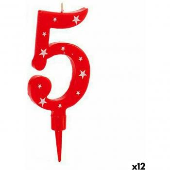 Vela Número 5 (12 Unidades)