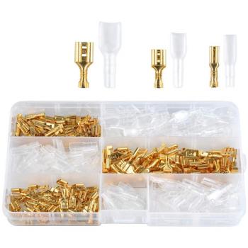 ATPWONZ 150 Kit Hembra Terminales de Crimpado Conectores con Aislante Manga 2.8mm/4.8mm/6.3mm