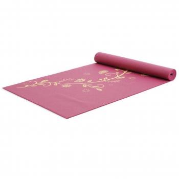 Yogistar Yogamatte Indian Flower Esterilla de Yoga, Unisex, Rojo