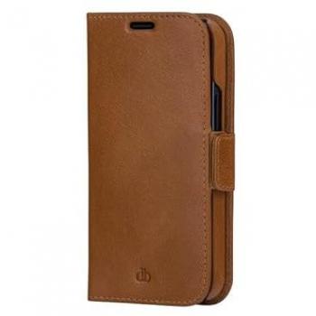Funda Tipo Libro dbramante1928 Lynge para iPhone 13 Pro - Piel de Alta Calidad - Protección Perfecta - Marrón Tostado - 15,5 cm (6.1)