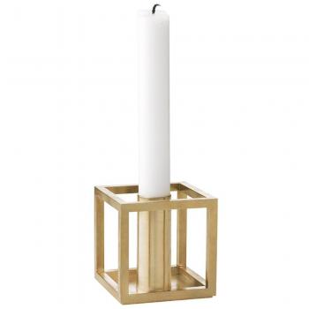 Kubus 1 Candle Holder, Brass