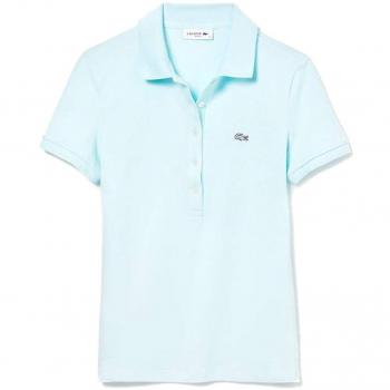 Lacoste Polo Basico Azul Cielo Mujer 32 Azul