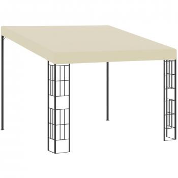 Cenador de pared 3x3 m tela color crema