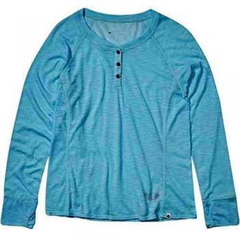 Marmot MT Shasta Langarmshirt Camiseta de Manga Larga para Mujer, Corydalis Blue Heather, Medium