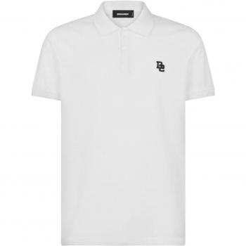 Dsquared2 Men's Logo Cotton Polo Shirt - White, Size Small (S74GL0078S22743100)