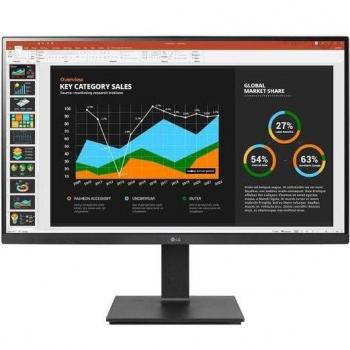 Monitor LED LG 27BQ75QB-B 68,6 cm (27) Quad HD 2560 x 1440 Pixeles IPS, tiempo de respuesta de 5 ms, conexiones HDMI, DisplayPort, USB-C, concentrador USB