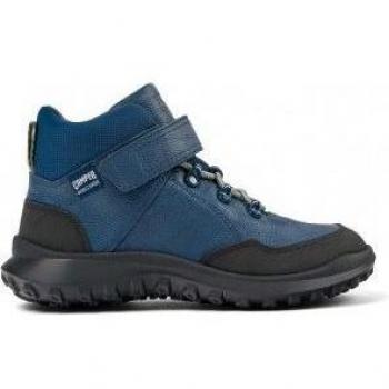 Camper CRCLR Kids Botines de Piel Marino con Cierre Adherente y Cordones K900354-002