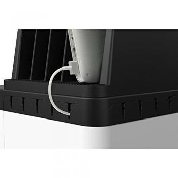 Belkin Store and Charge Go - Estación de Carga con separadores fijos y regleta de alimentación con 10 Puertos USB, Color Blanco