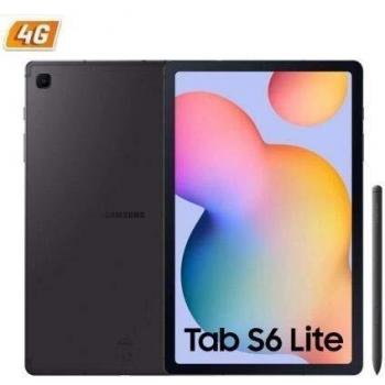 SAMSUNG Tablet Galaxy Tab S6 Lite P615 Grey - 10.4'/26.41CM - OC - 64GB - 4RAM - Android - CAM 8+5 MPX - S-Pen - 4G - Micro SD -