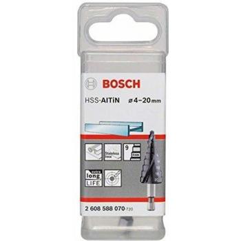 Bosch 2 608 588 070 - Broca Escalonada HSS-AlTiN de 4-20 mm y 70,5 mm