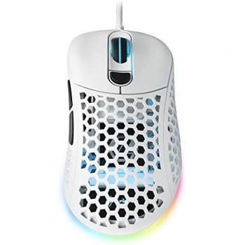 Sharkoon Light² 200 - Ratón Gaming Óptico, 16000 dpi, 6 Botones, Blanco