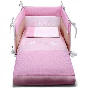 Pali Spa City - Kit de cuna con 3 piezas, color rosa