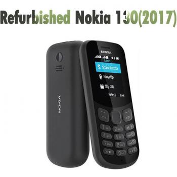 Teléfono Móvil Refurbished Nokia 130 (2017) Desbloqueado Dual SIM GSM 900/1800 Color Negro