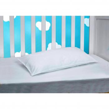 Savel, Almohada Antiácaros Ligera para Cuna con Tejido 100% algodón, 55x30cm