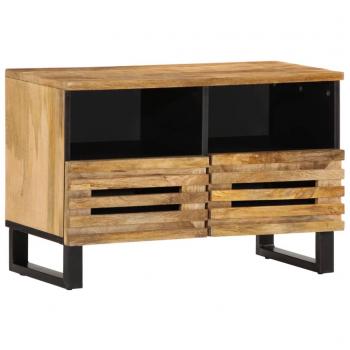 Mueble de TV de madera maciza de mango rugosa 70x34x46 cm vidaXL