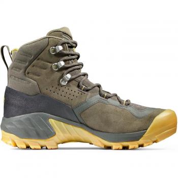 Mammut - Botas de montaña de mujer SAPUEN HIGH Gore-Tex Mammut, características: impermeables gracias a la tecnología Gore-Tex, diseño alto para mayor soporte del tobillo, suela con buen agarre para terrenos difíciles,