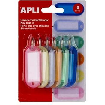 BLISTER LLAVERO COLOR TRANSLUCIDO 6U. APLI