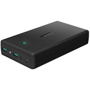 Batería externa de 30000 mAh color negro Aukey PB-N39-TYES-N